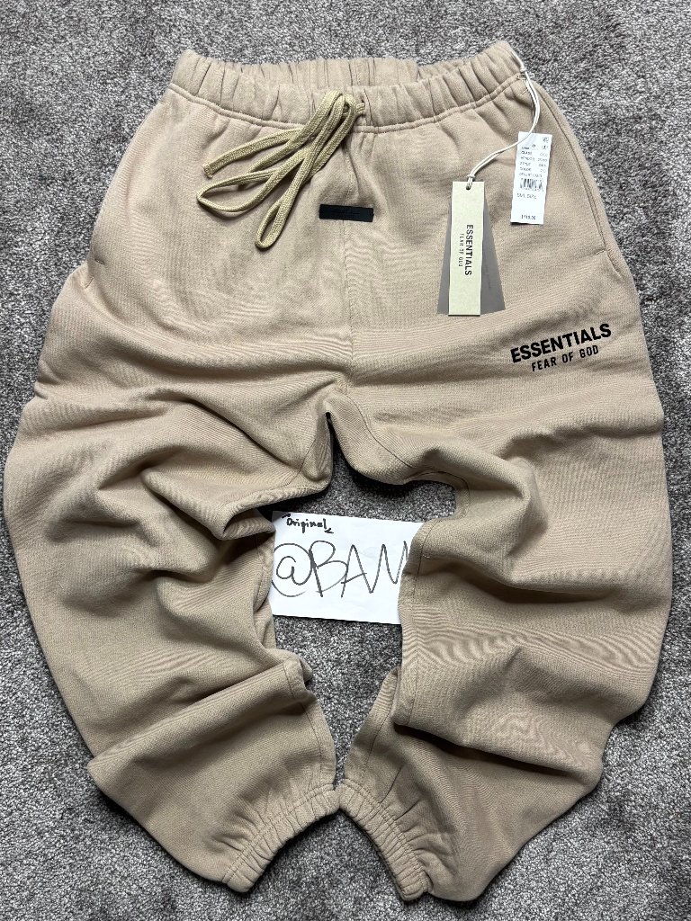 Fog - Fear Of God Essentials Desert Sand Joggers - (Read Description)